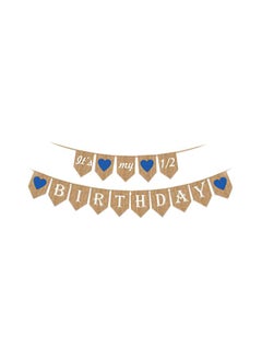 It Is My 1/2 Birthday Printed Banner BHALBU02