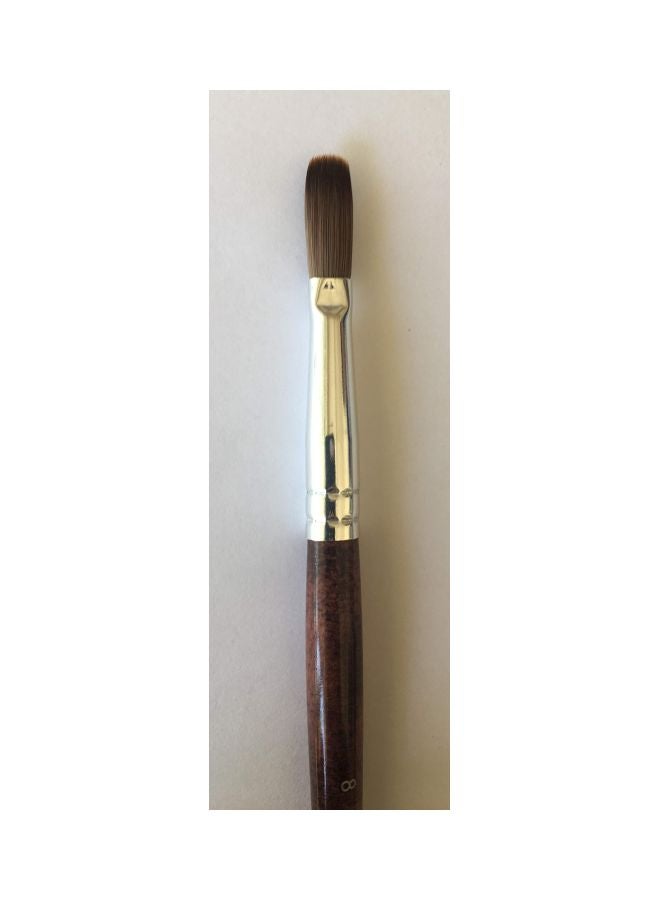 EX Brush Arcylic Nail Brush Brown/Silver - Image 3