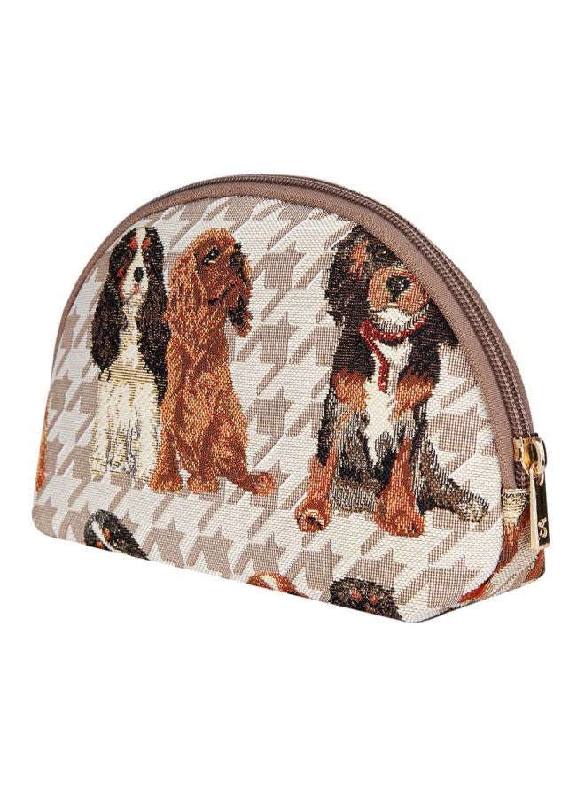 Signare - Tapestry Makeup Bag Grey/Black/Beige - Image 1