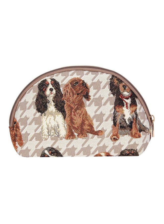 Signare - Tapestry Makeup Bag Grey/Black/Beige - Image 1