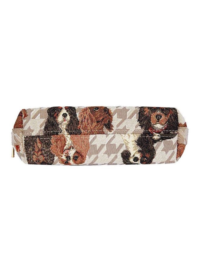 Signare - Tapestry Makeup Bag Grey/Black/Beige - Image 1