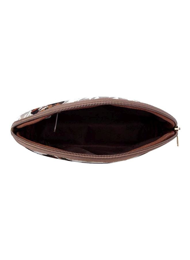 Signare - Tapestry Makeup Bag Grey/Black/Beige - Image 1