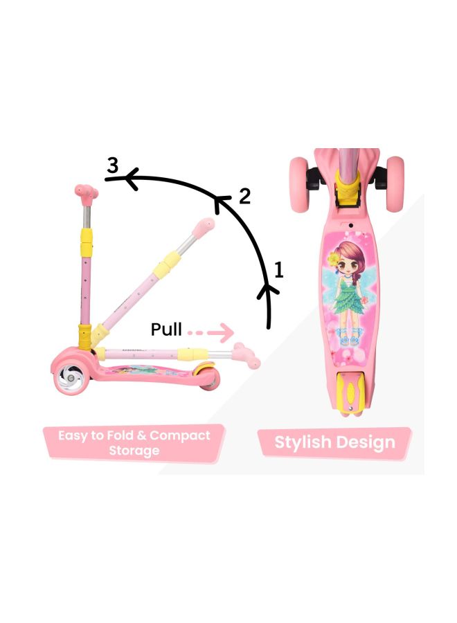 أر فور رابيت سكوتر ب3 عجلات وارتفاع قابل للتعديل وردي - Image 5