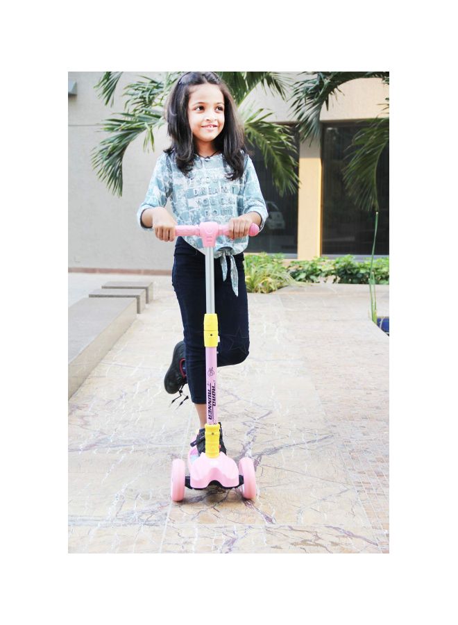 أر فور رابيت سكوتر ب3 عجلات وارتفاع قابل للتعديل وردي - Image 2