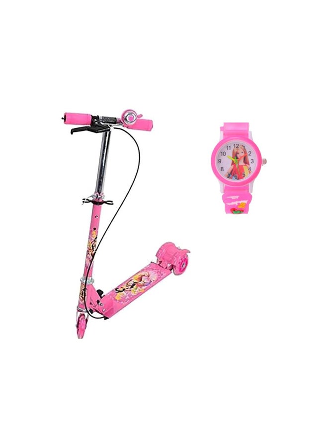 شريجي سكوتر قابل للطي بعدد 3 عجلات وفرامل متعدد الألوان - Image 1