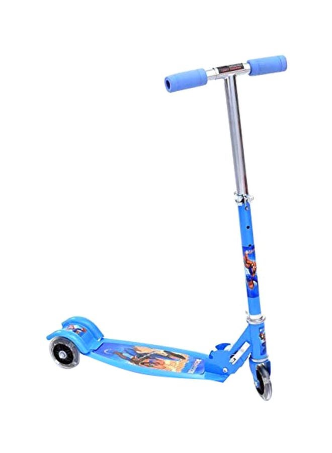 Galaxy Hi-Tech 3-Wheel Height Adjustable Folding Kick Scooter Multicolour - Image 1