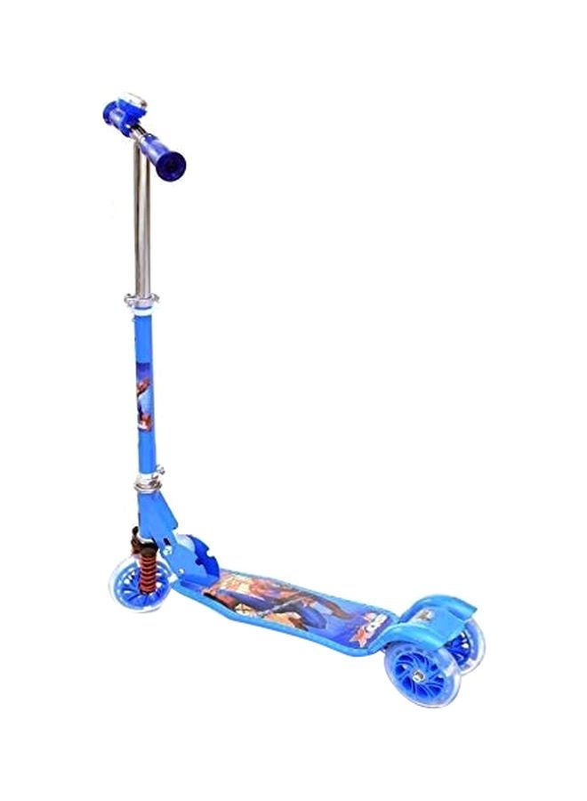 Galaxy Hi-Tech 3-Wheel Height Adjustable Folding Kick Scooter Multicolour - Image 1