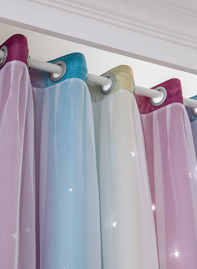 ستائر تعتيم بتصميم نجوم متعدد الألوان 1.5x27بوصة - Image 4