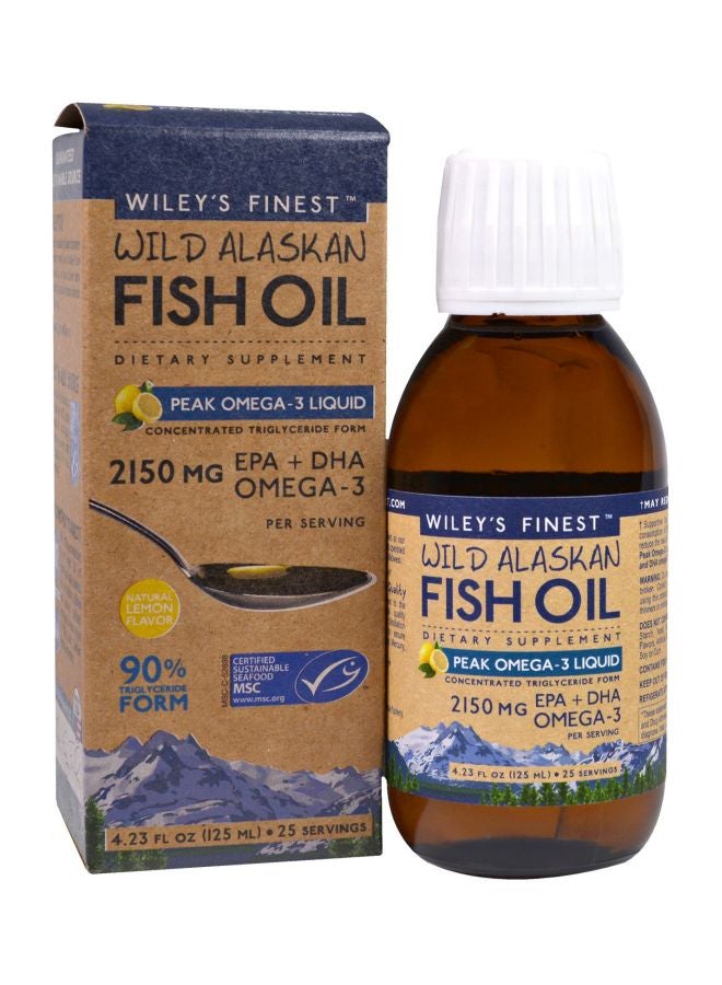 Wiley's Finest Wild Alaskan Fish Oil 2150mg Dietary Supplement
