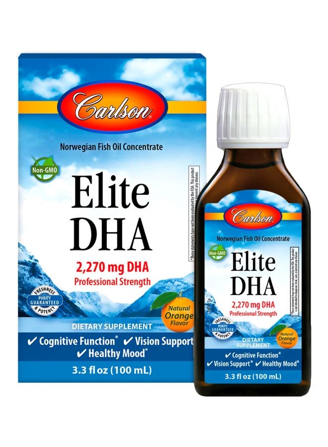 Carlson Labs Elite DHA Dietary Supplement - Natural Orange 