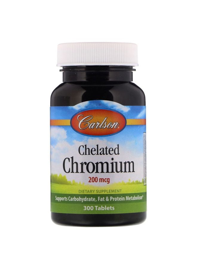 Carlson Labs Chelated Chromium 200 mcg - 300 Tablets 
