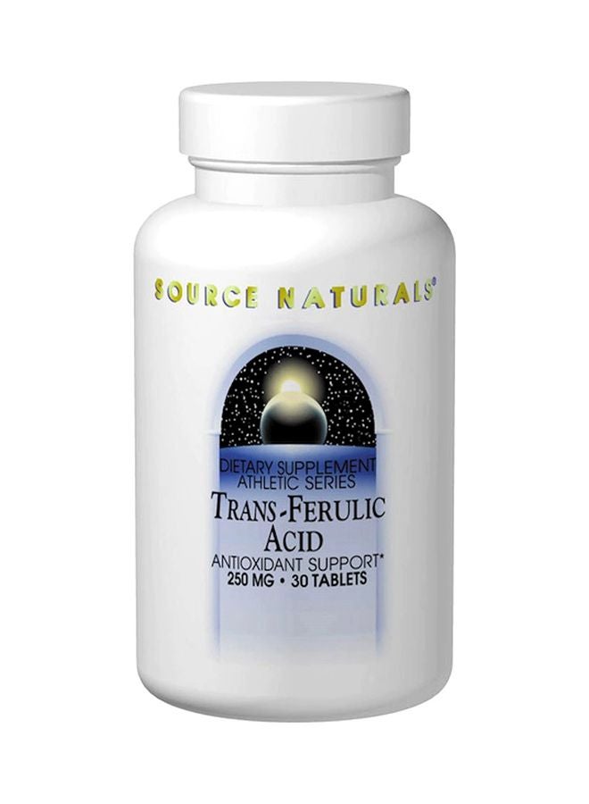 Trans-Ferulic Acid Dietary Supplement 250mg - 30 Tablets
