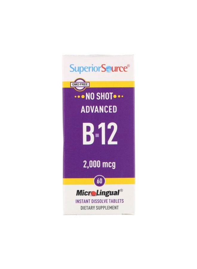 Superior Source Advanced B-12 Micro Lingual Supplement 2000 mcg - 60 Tablets 