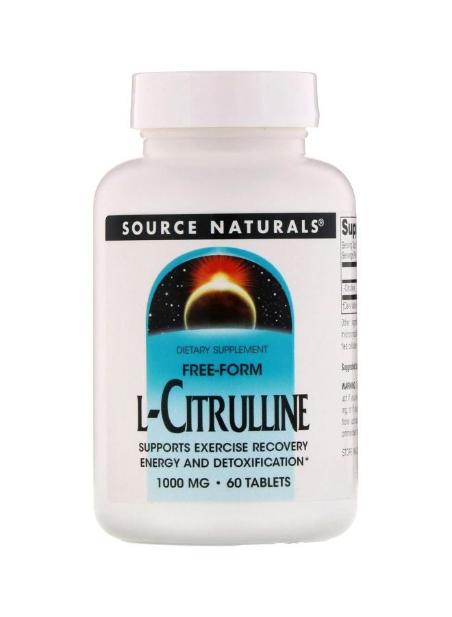 مكمل غذائي إل-سيترولين بتركيز 1000 مجم - 60 قرص