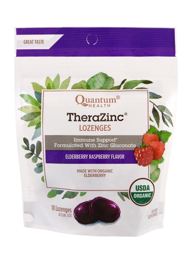 Quantum Health - TheraZinc Lozenges Dietary Supplement - 18 Counts - Image 1