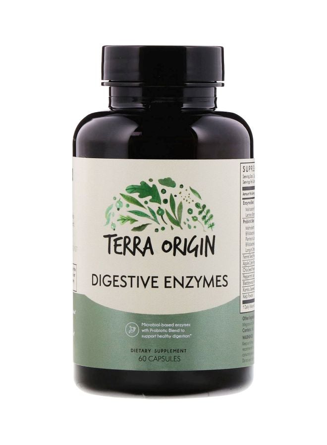 Terra Origin Digestive Enzymes Dietary Supplement - 60 Capsules