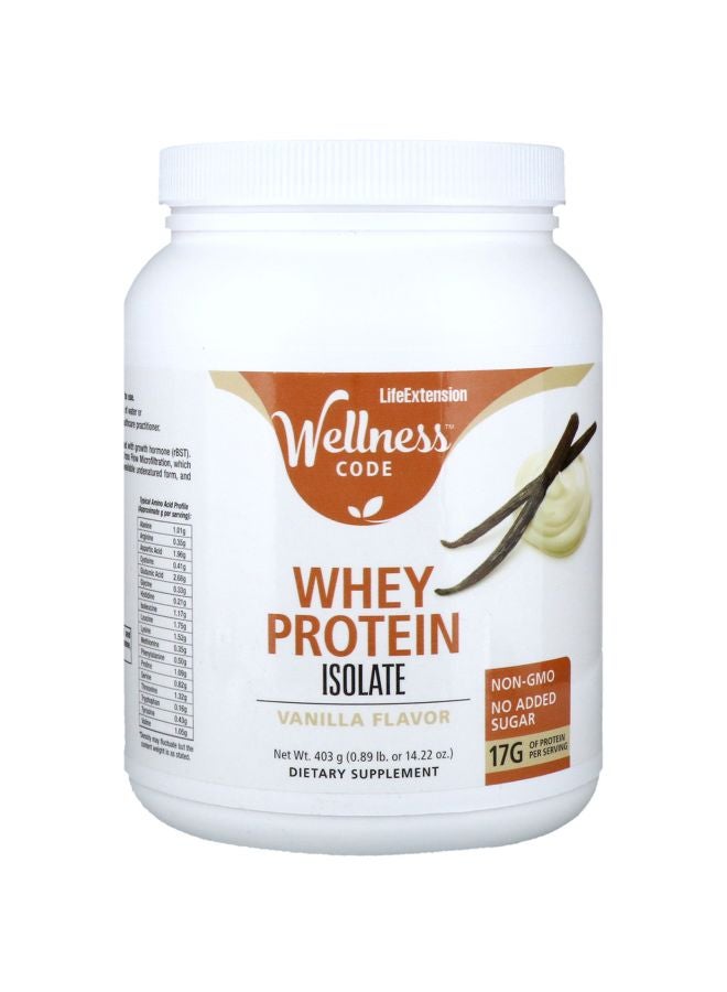 Wellness Code Whey Protein Isolate Dietary Supplement