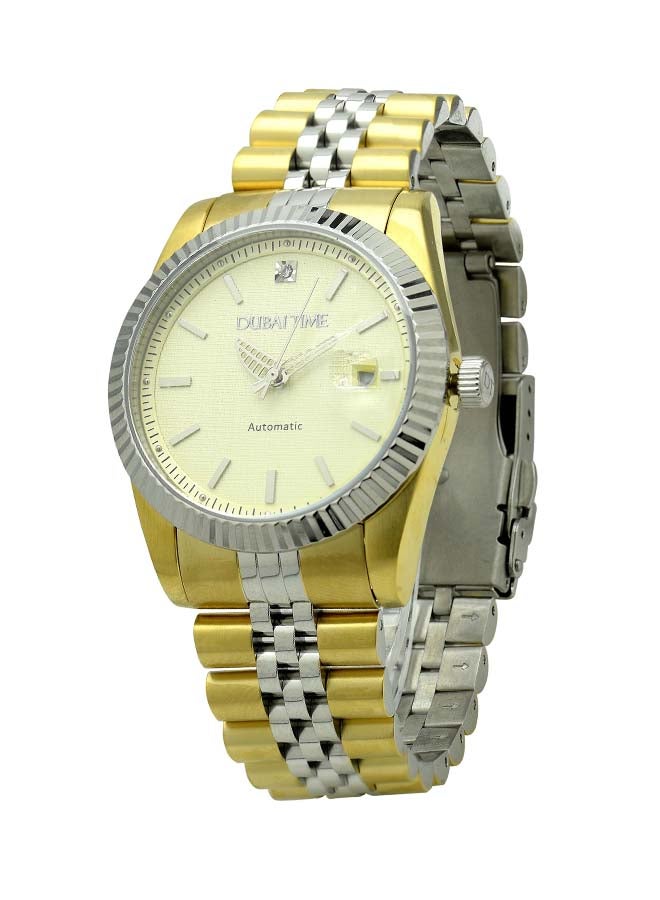 Dubai Time - men Stainless Steel Analog Quartz Wrist Watch TW-DT170476MGYS - Image 1