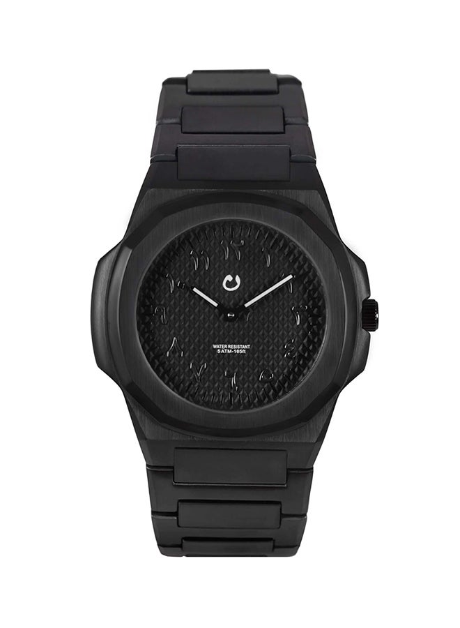 Nuun unisex Stainless Steel Analog Wrist Watch - 43 mm - Black - Image 1