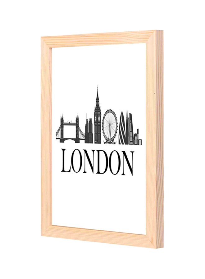 LOWHA - Decorative Wall Art With Wooden Frame Multicolour 23x33cm - Image 1