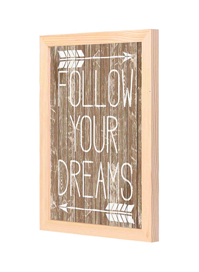 LOWHA Decorative Wall Art With Wooden Frame Black/White 23x33cm 