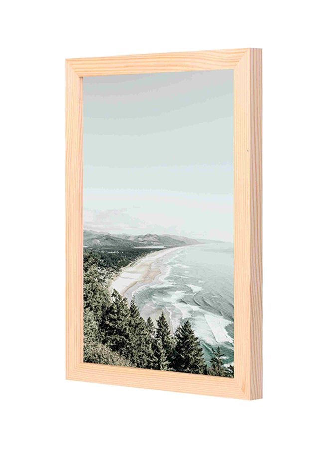 لوحة فنية بإطار خشبي بتصميم منظر طبيعي متعدد الألوان 23x33Ø³Ù†ØªÙŠÙ…ØªØ±