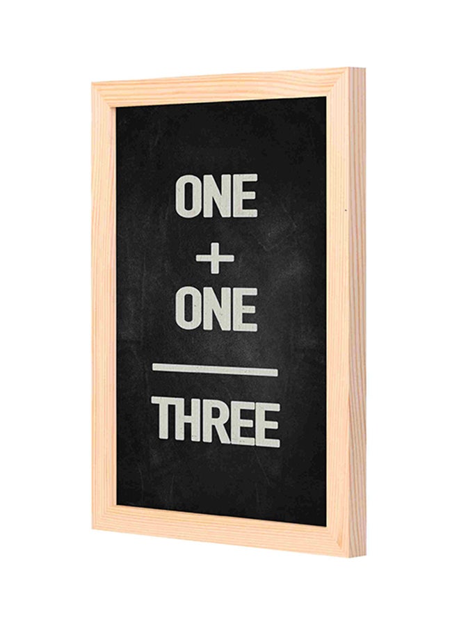 1+1=3 Printed Wall Painting Black/Gold 23x33cm