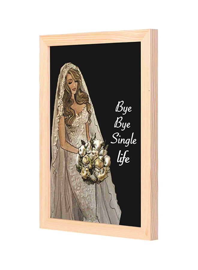 لوحة فنية لديكور الحائط بإطار خشبي متعدد الألوان 23x33سم