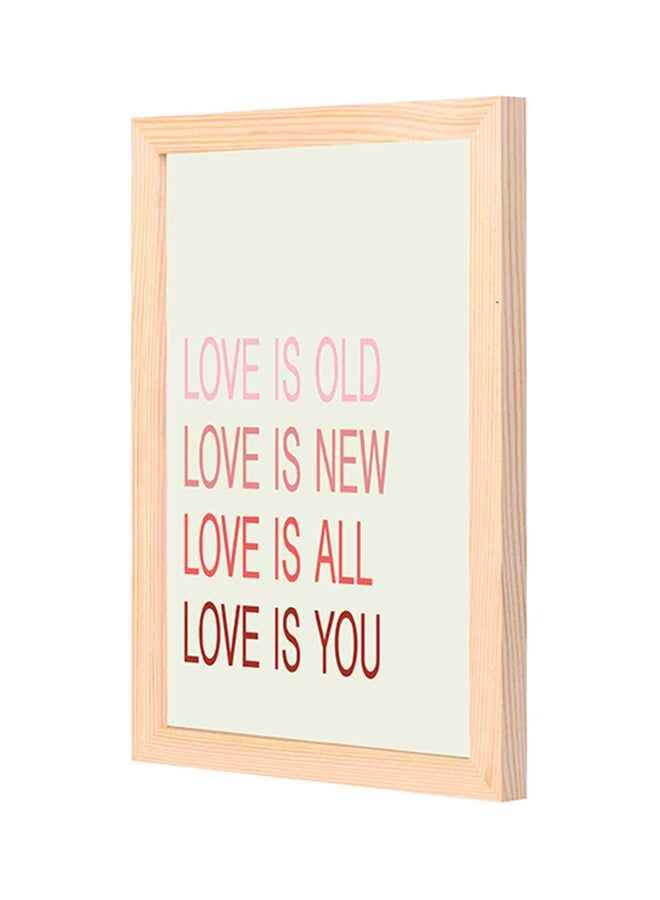 Decorative Wall Art With Wooden Frame Multicolour 23 x 33cm