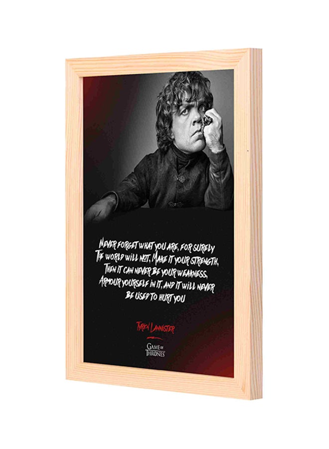 لوحة فنية لديكور الحائط بإطار خشبي متعدد الألوان 23x33سم