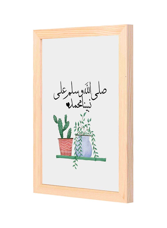 LOWHA Decorative Wall Art With Wooden Frame Multicolour 23x33cm 