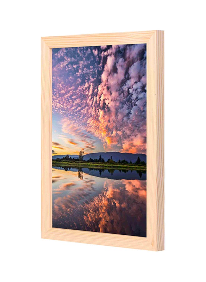 LOWHA Decorative Wooden Framed Wall Art Painting Multicolour 23x33cm