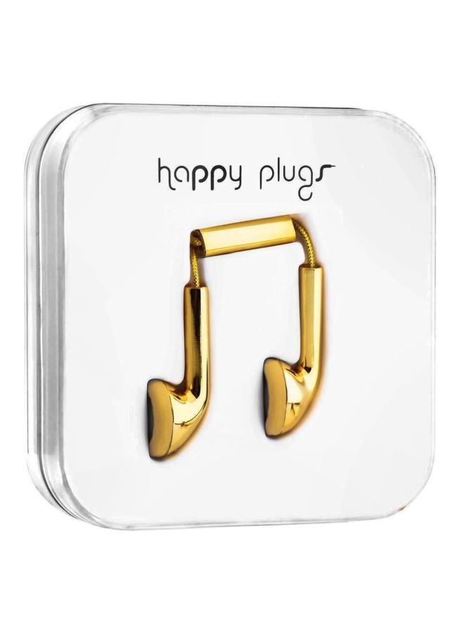 Happy Plugs Bluetooth In-Ear Headset Gold - Image 1