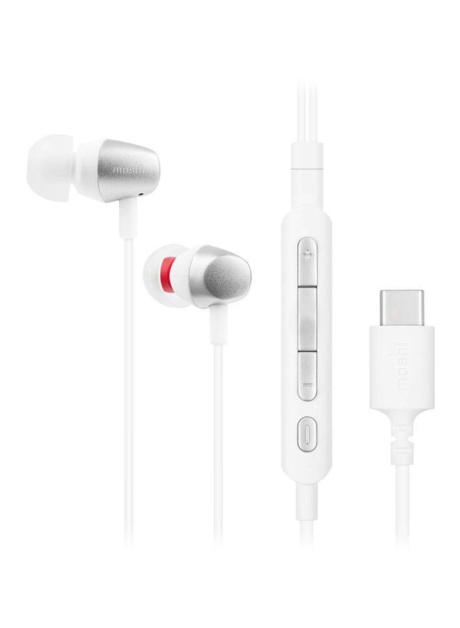 Moshi Mythro C In-Ear Earphones With Mic Jet Silver - Image 1