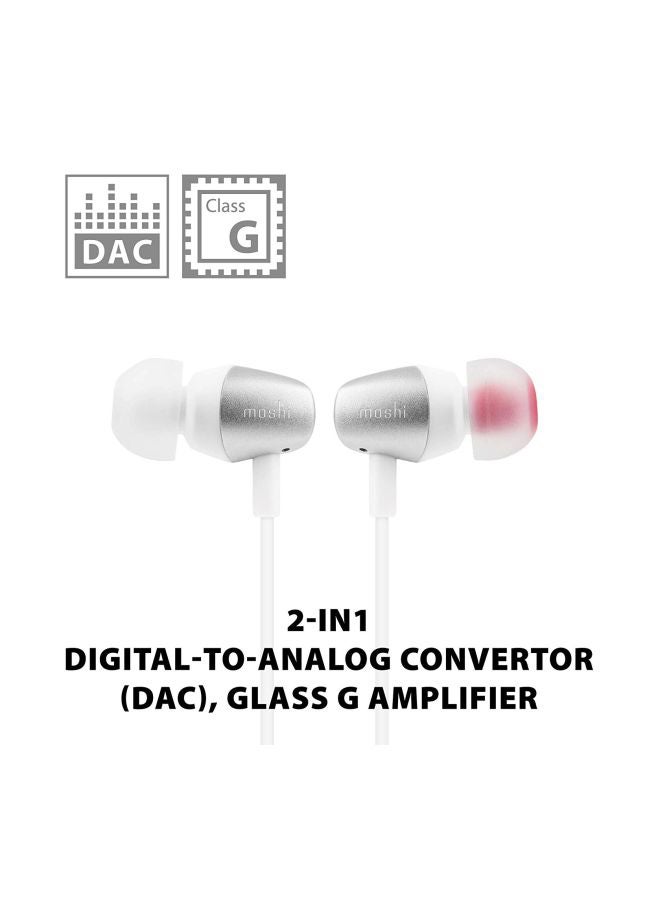 Moshi Mythro C In-Ear Earphones With Mic Jet Silver - Image 2