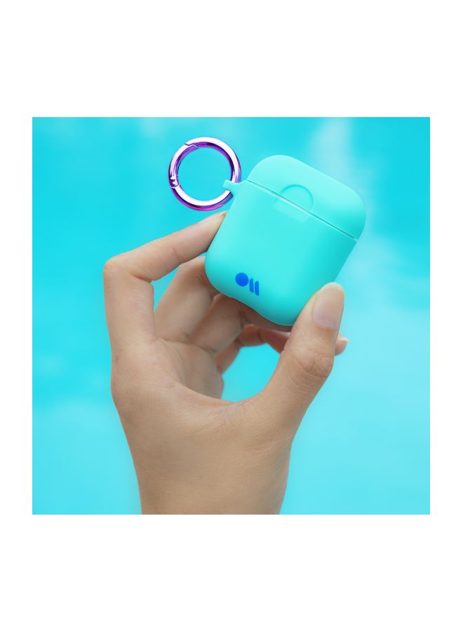 كايس مايت علبة شحن واقية لسماعات آير بود من أبل أزرق أكوا - Image 2