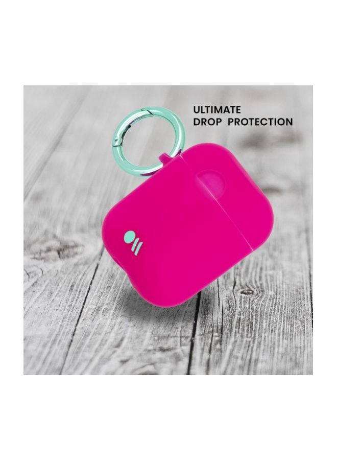 كايس مايت علبة شحن واقية لسماعات آير بود من أبل وردي داكن فوشيا - Image 5