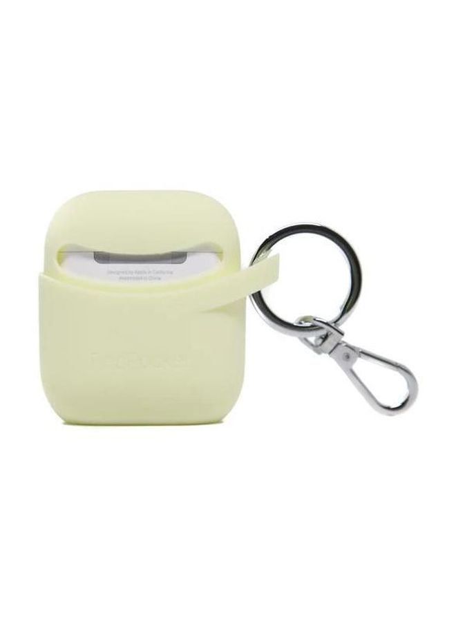 Protective Silicone Case With Key Ring For Apple AirPods Mellow Yellow - v1579355874/N33500454A_3