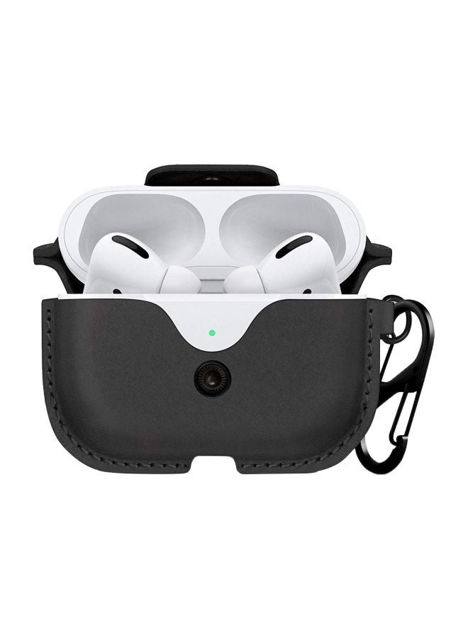 twelve south - Air Snap Leather Protective Case For Apple AirPods Pro Black - Image 1