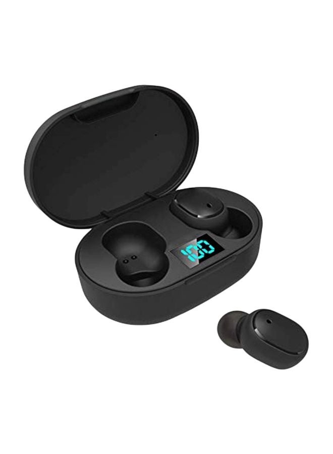 Bluetooth In-Ear Headphones With Charging Case Black - Image 1