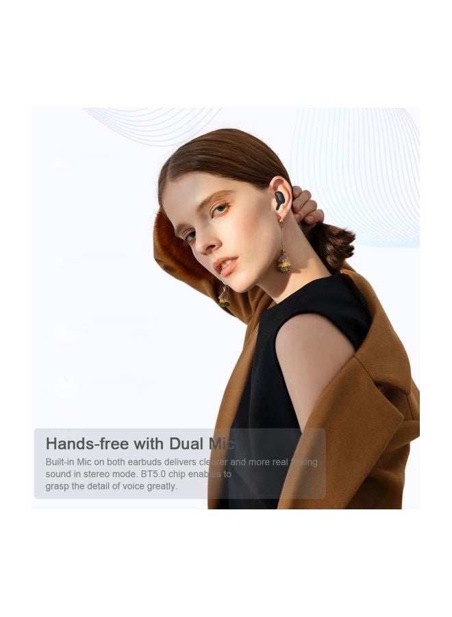 Bluetooth In-Ear Headphones With Charging Case Black - Image 5