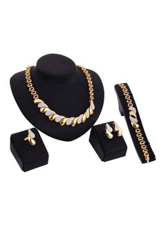 5-Piece Rhinestone Studded Jewelry Set