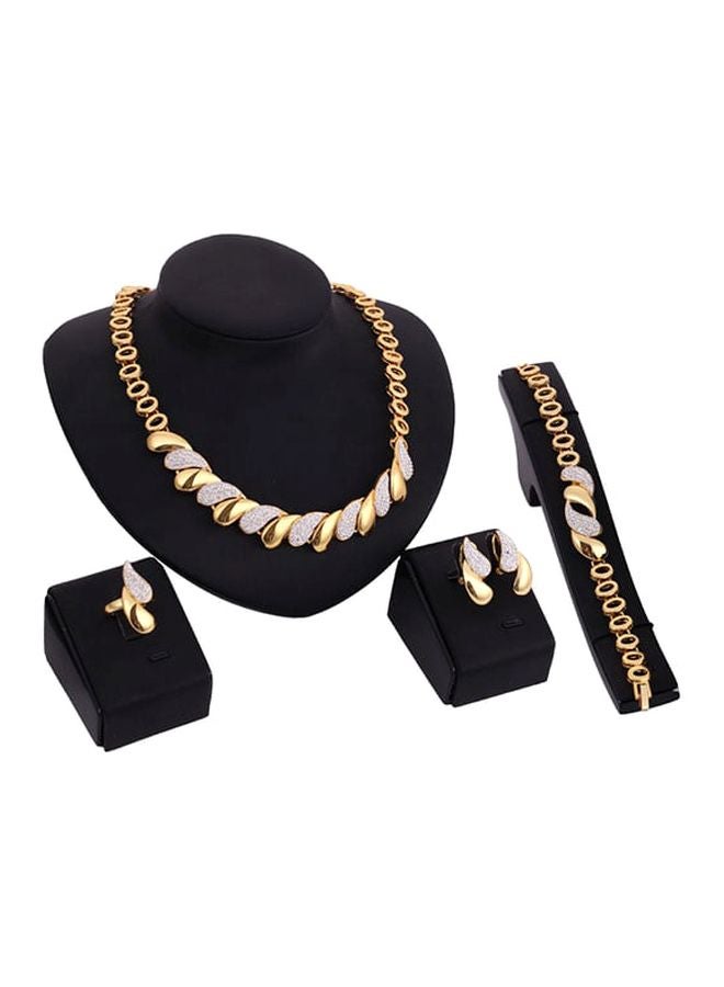 Beauenty - 5-Piece Rhinestone Studded Jewelry Set - Image 1