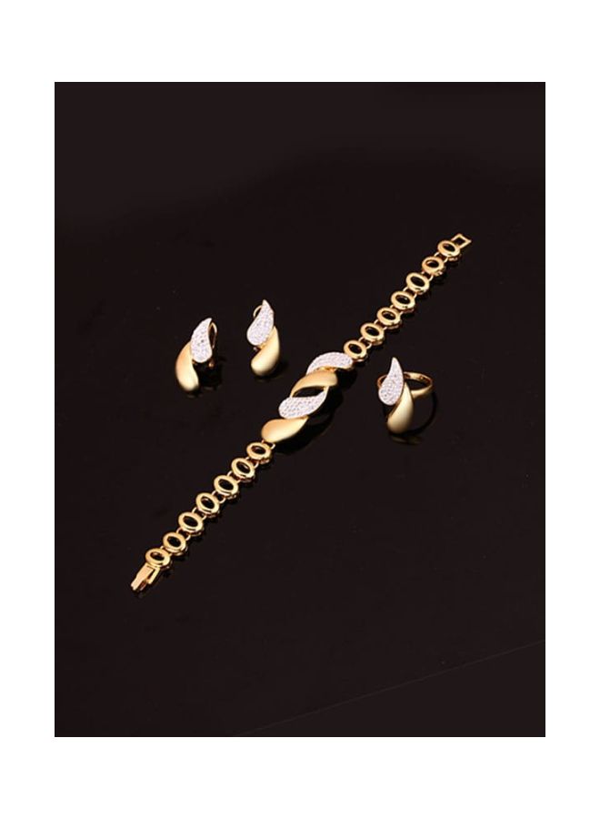Beauenty - 5-Piece Rhinestone Studded Jewelry Set - Image 1