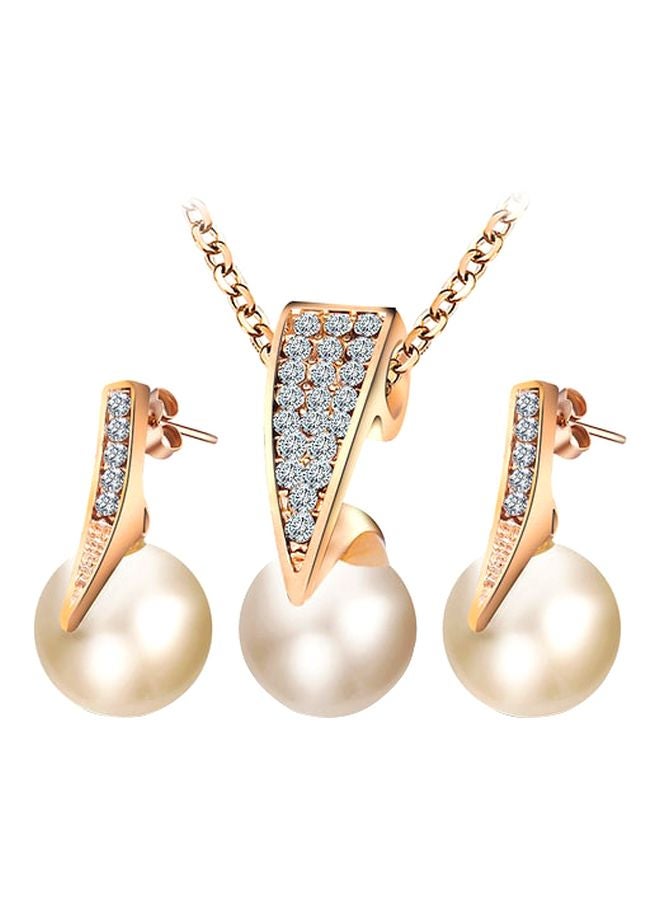 Beauenty - Rhinestone Studded Jewelry Set - Image 1