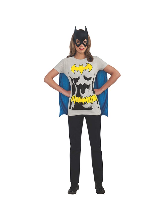 RUBIE'S Batgirl T-Shirt With Cape And Mask Small - Image 1