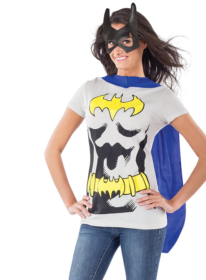 RUBIE'S Batgirl T-Shirt With Cape And Mask Small - Image 3