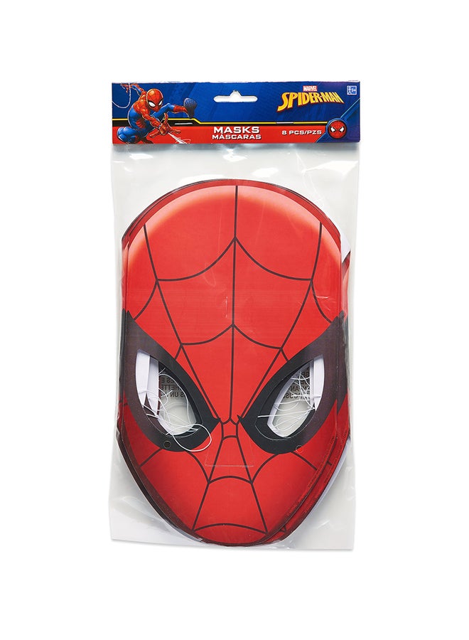 آميريكان جريتنغز أقنعة ورقية بتصميم سبايدرمان مكونة من 8 قطع - Image 2