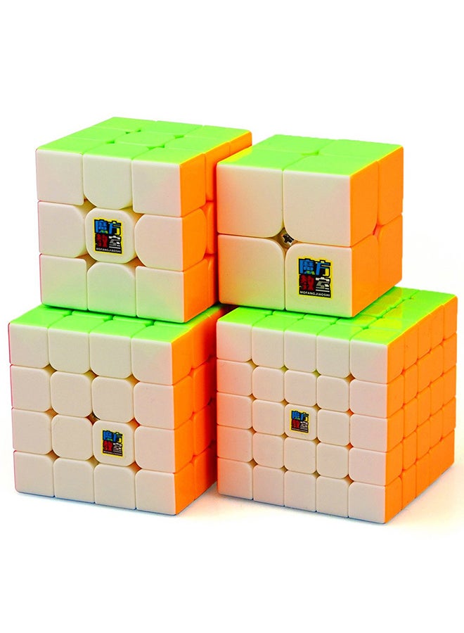 CuberSpeed 4-Piece MoFang JiaoShi Cube Set