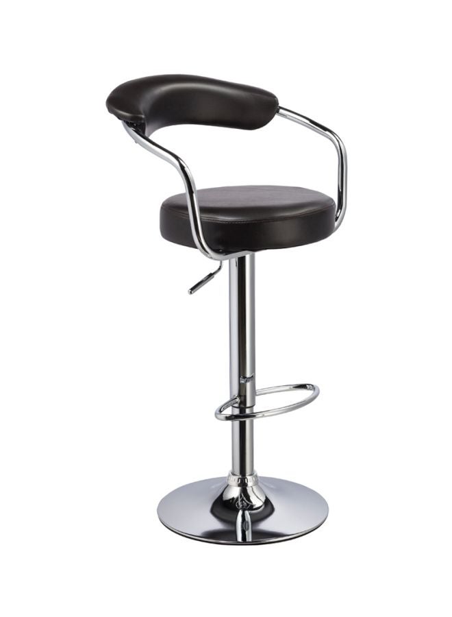 homes r us Label Bar Stool Black/Silver - Image 1